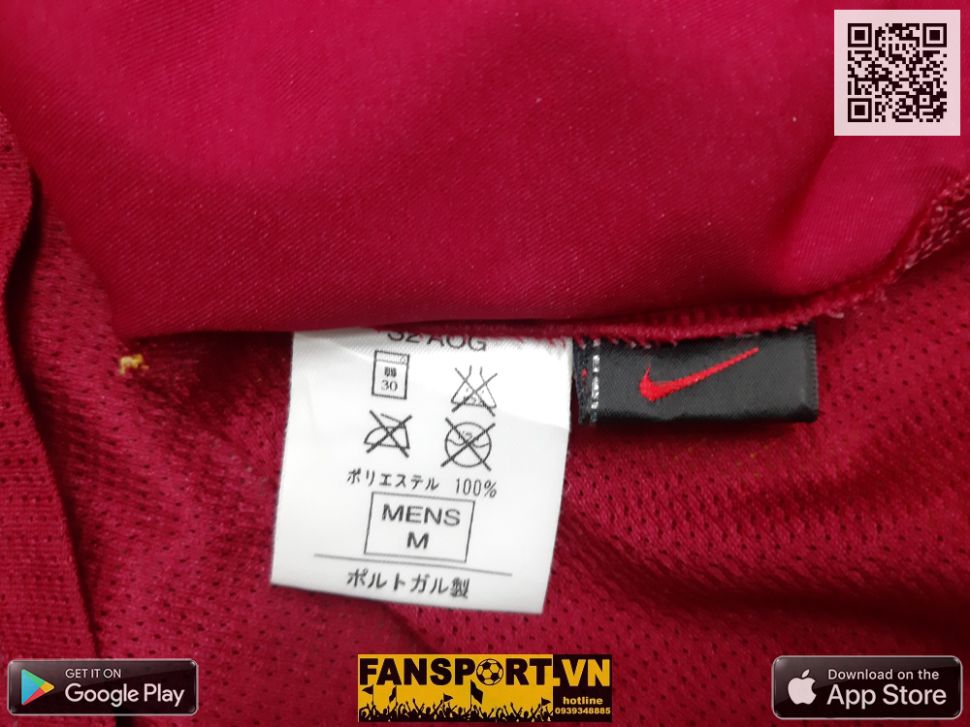 Áo đấu Portugal 2002 2003 2004 home shirt jersey red Nike 182231