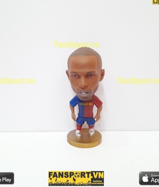 Tượng Henry 14 Barcelona 2008 2009 home red blue kodoto soccerwe