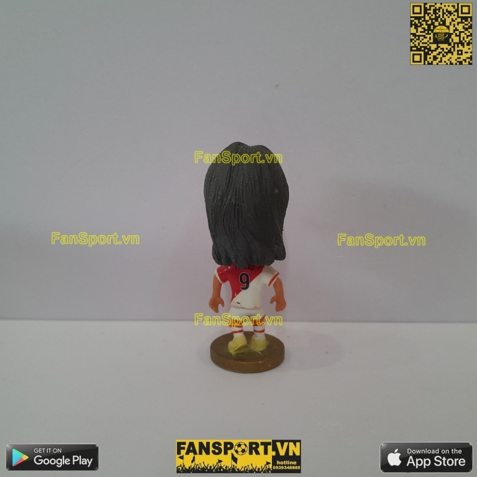 Tượng Radamel Falcao 9 AS Monaco 2013-2014 home white red kodoto