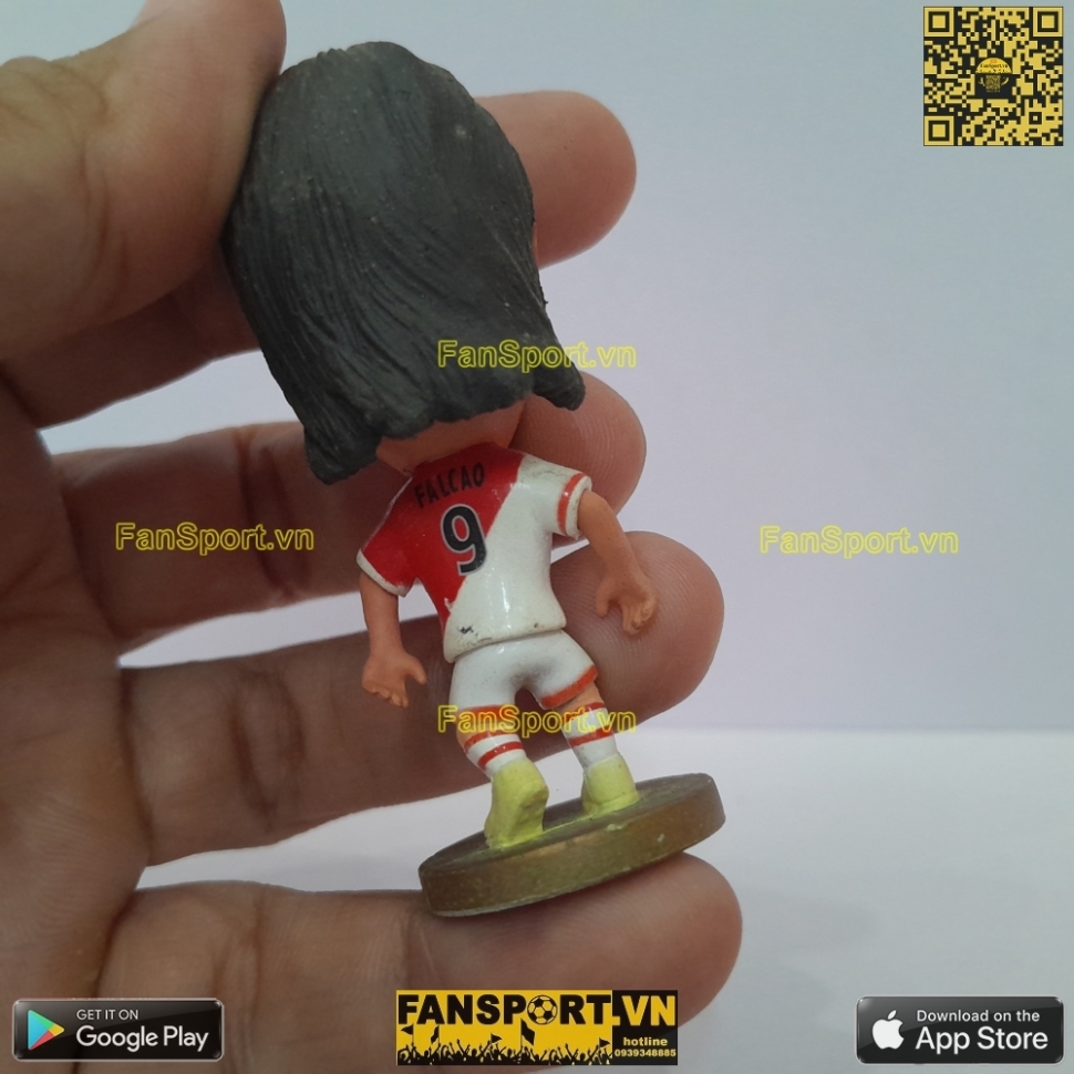 Tượng Radamel Falcao 9 AS Monaco 2013-2014 home white red kodoto