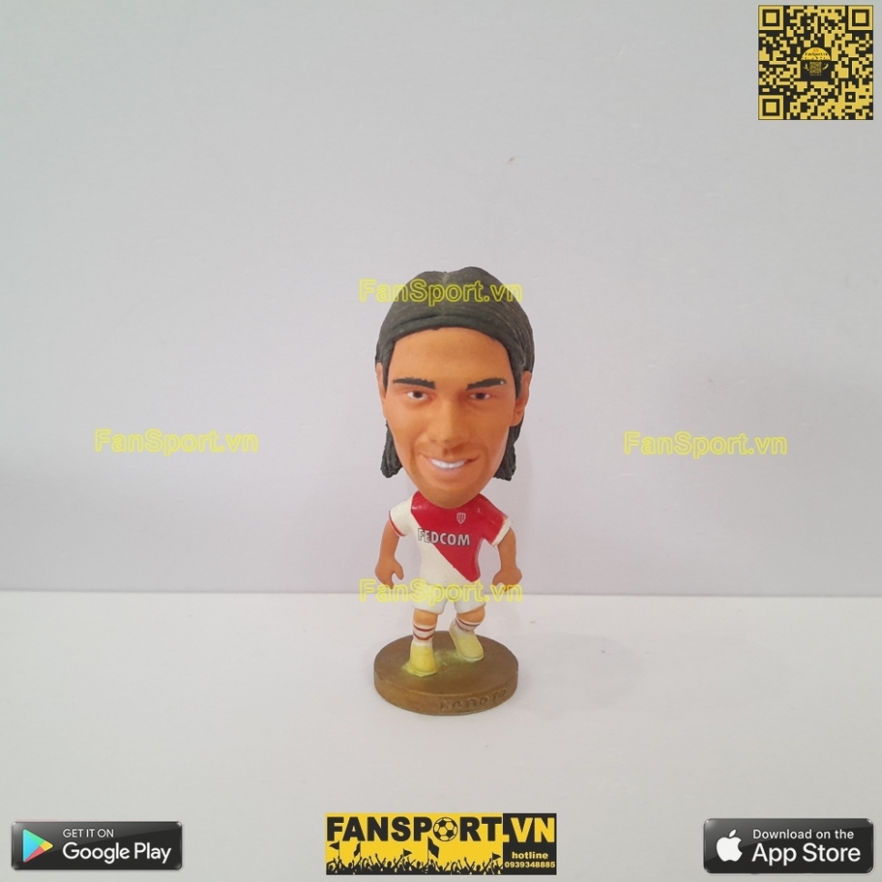 Tượng Radamel Falcao 9 AS Monaco 2013-2014 home white red kodoto