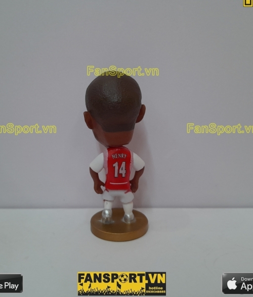 Tượng Thierry Henry 14 Arsenal 2002 2003 2004 home red soccerwe