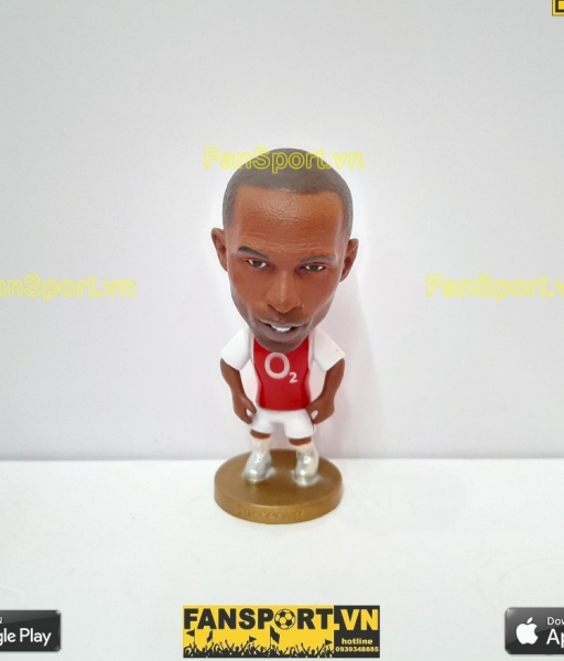 Tượng Thierry Henry 14 Arsenal 2002 2003 2004 home red soccerwe