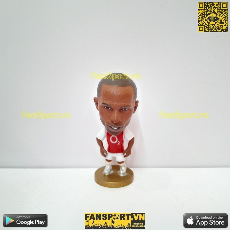Tượng Thierry Henry 14 Arsenal 2002 2003 2004 home red soccerwe