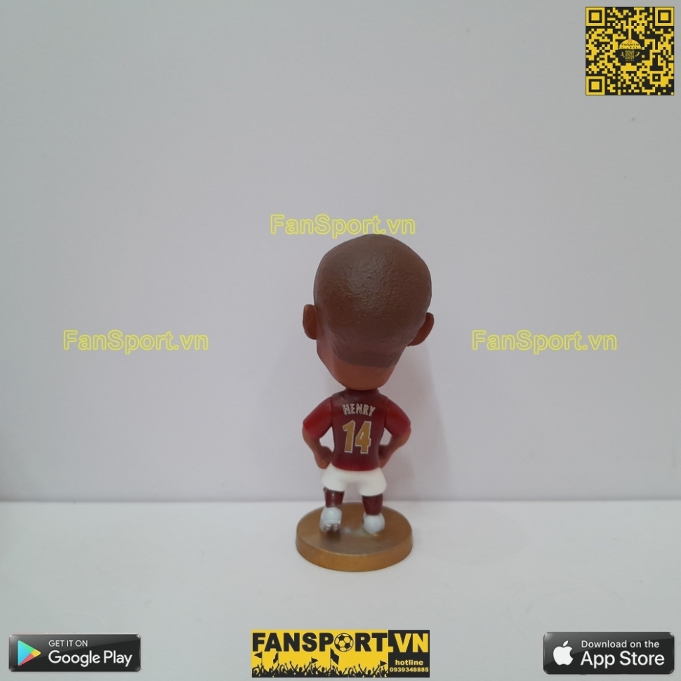 Tượng Thierry Henry 14 Arsenal 2005 2006 home red soccerwe