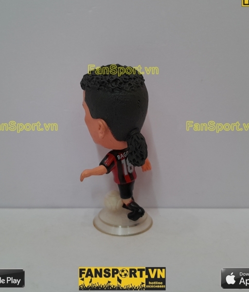 Tượng Roberto Baggio 18 AC Milan 1995 1996 1997 home red blak kodoto