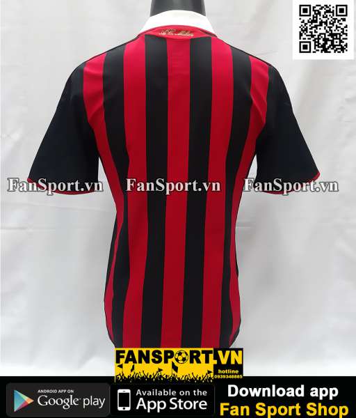 Áo đấu AC Milan 2009 2010 home shirt jersey red E84210 adidas