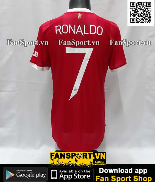 Áo Ronaldo 7 Manchester United 2021 2022 home authentic shirt jersey
