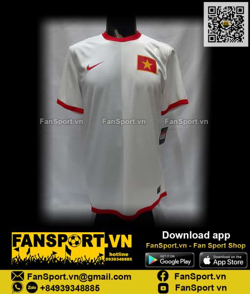 Áo Việt Nam 2012-2013 away shirt jersey Nike 507912-105 player BNWT