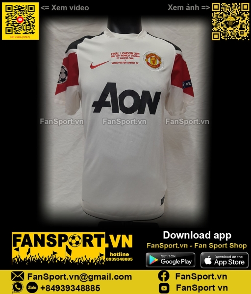 Áo Manchester United Champion League Final 2011 shirt jersey 382470