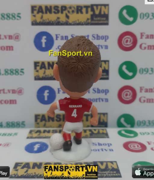 Tượng Steven Gerrard 4 England 2010-2011-2012 away red kodoto