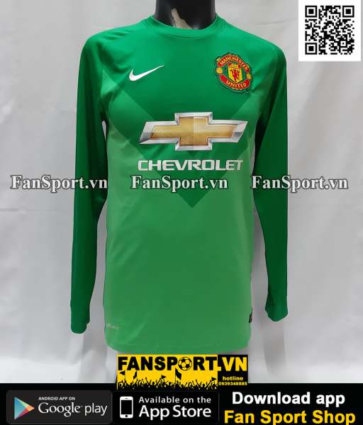 Áo thủ môn Manchester United 2014-2015 goalkeeper shirt jersey 611033