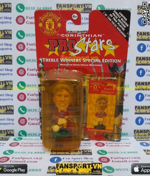 Tượng Blomqvist Manchester United 1999 Treble Winner corinthian PRO088