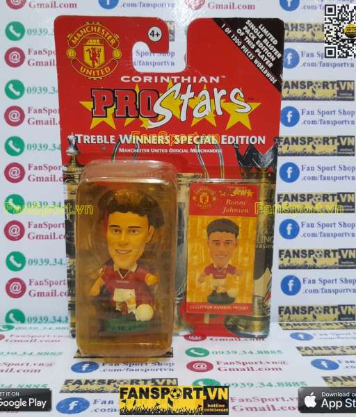 Tượng Johnsen Manchester United 1999 Treble Winners corinthian PRO087