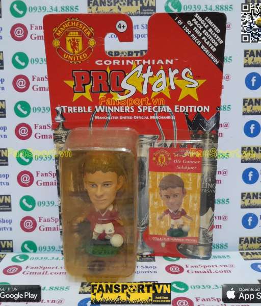 Tượng Solskjaer Manchester United 1999 Treble Winner corinthian PRO085