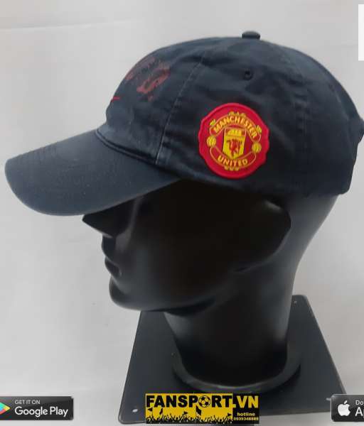 Nón đen Nike Manchester United black cap hat