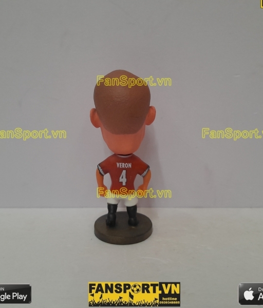 Tượng Veron 4 Manchester United 2000 2001 2002 home red soccerwe