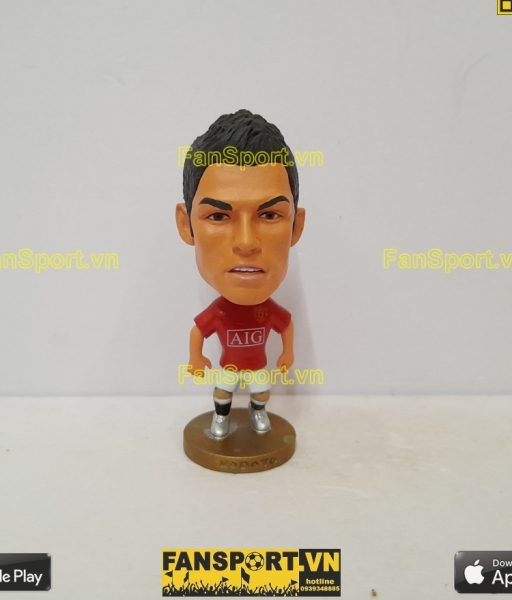 Tượng Ronaldo 7 Manchester united 2007 2008 2009 home red kodoto