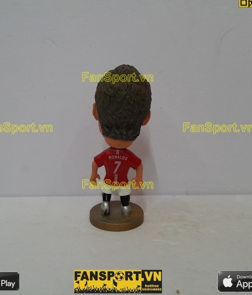 Tượng Ronaldo 7 Manchester united 2007 2008 2009 home red soccerwe