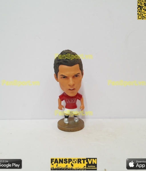 Tượng Ronaldo 7 Manchester united 2007 2008 2009 home red soccerwe