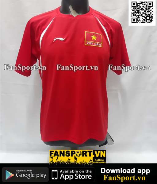 Áo đấu Việt Nam 2007-2008 home đỏ shirt jersey Vietnam Li-ning BNWT