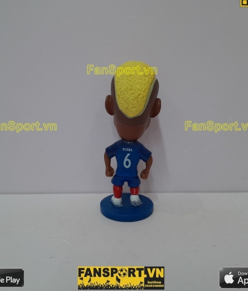 Tuợng Paul Pogba 6 France 2016 2017 2018 home blue soccerwe