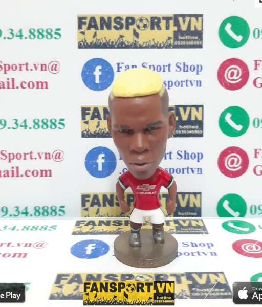 Tuợng Paul Pogba 6 Manchester United 2017-2018 home kodoto figure