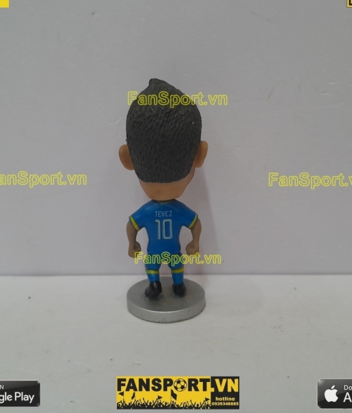 Tượng Carlos Tevez 10 Juventus 2014 2015 away blue kodoto mô hình