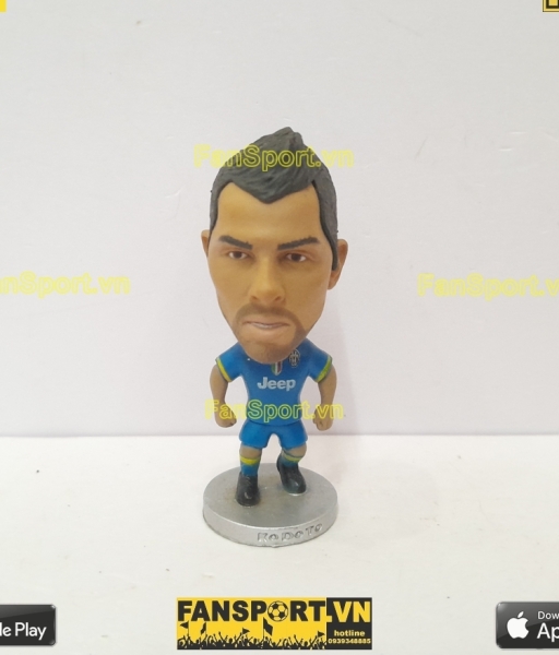 Tượng Carlos Tevez 10 Juventus 2014 2015 away blue kodoto mô hình
