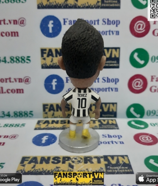 Tượng Carlos Tevez 10 Juventus 2014 2015 home kodoto soccerwe