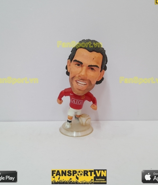 Tượng Carlos Tevez 32 Manchester United 2007 2008 2009 home red kodoto