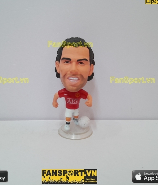 Tượng Carlos Tevez 32 Manchester United 2007 2008 2009 home red kodoto