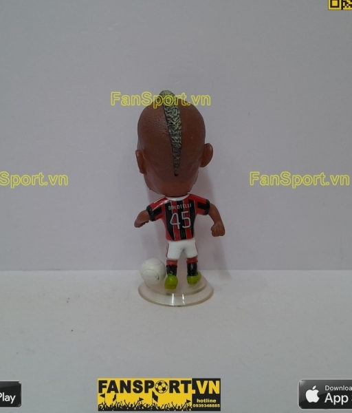 Tượng Mario Balotelli 45 AC Milan 2012 2013 home red black kodoto