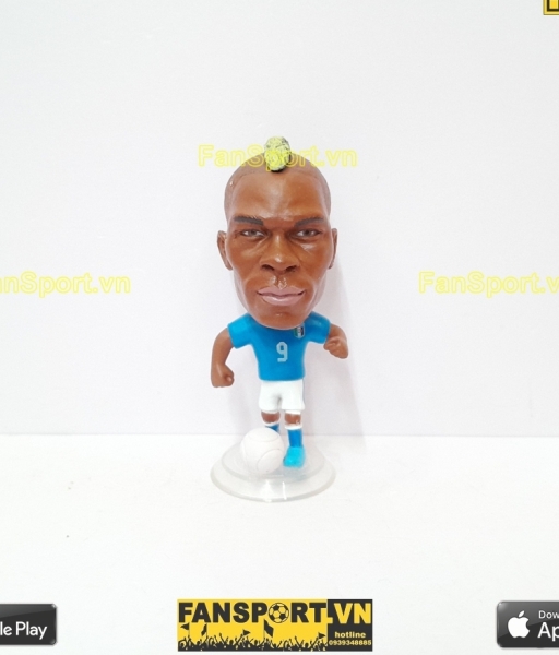 Tượng Mario Balotelli 9 Itay Italia 2011 2012 2013 home blue kodoto