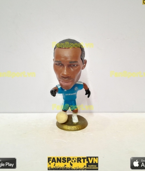 Tượng Didier Drogba 11 Chelsea 2011-2012 home blue kodoto ball
