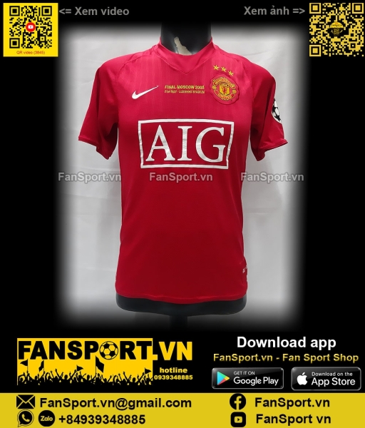 Box 2008 Manchester United Winner Champion League home shirt 237924