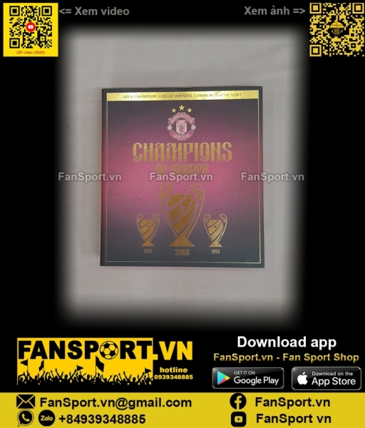 Box 2008 Manchester United Winner Champion League home shirt 237924