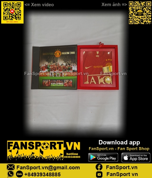 Box 2008 Manchester United Winner Champion League home shirt limited S
