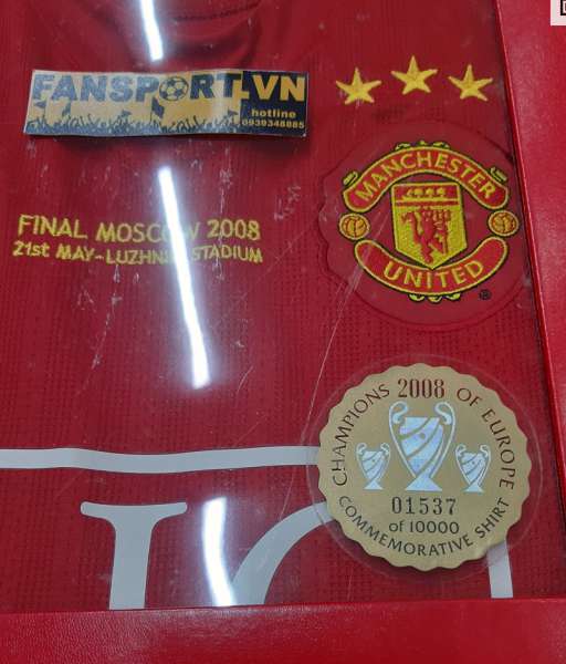 Box 2008 Manchester United Winner Champion League home shirt limited S