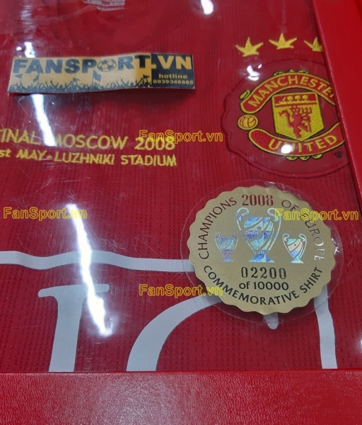 Box 2008 Manchester United Winner Champion League home shirt 237924