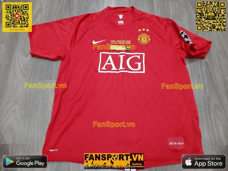 Box 2008 Manchester United Winner Champion League home shirt 237924