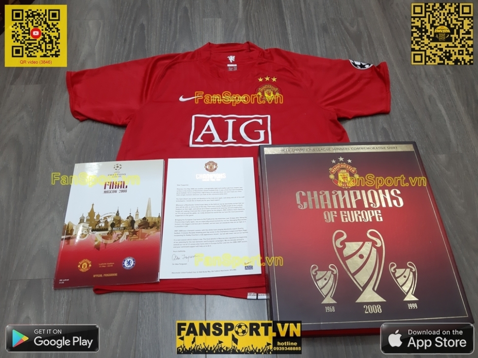 Box 2008 Manchester United Winner Champion League home shirt 237924