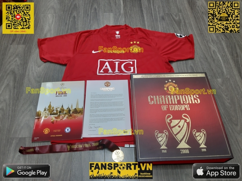 Box 2008 Manchester United Winner Champion League home shirt 237924