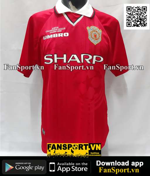 Áo đấu Manchester United 1997 1998 1999 2000 winner home jersey red