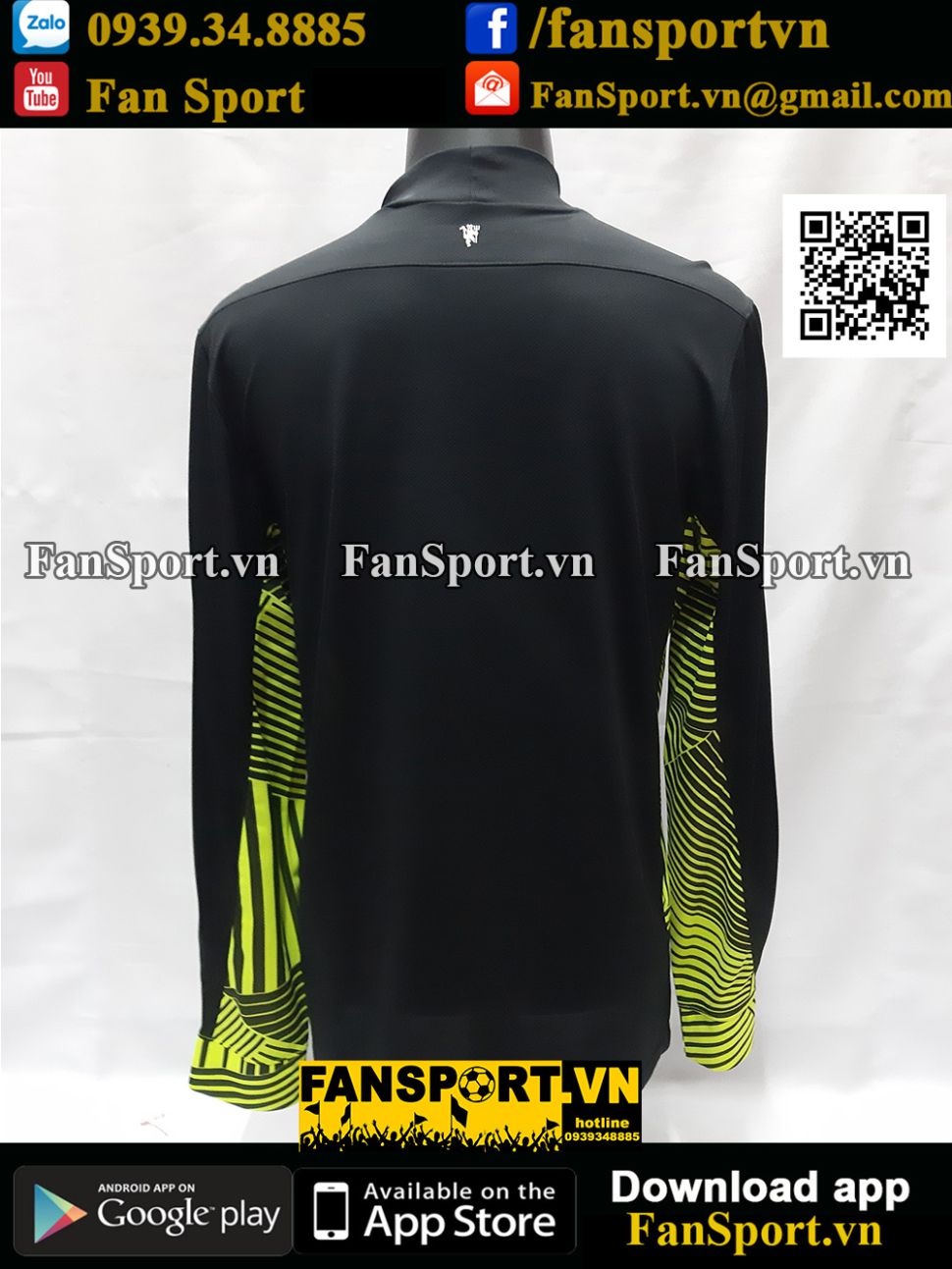 Áo GK Manchester United 2011-2012 third shirt jersey black BNWT