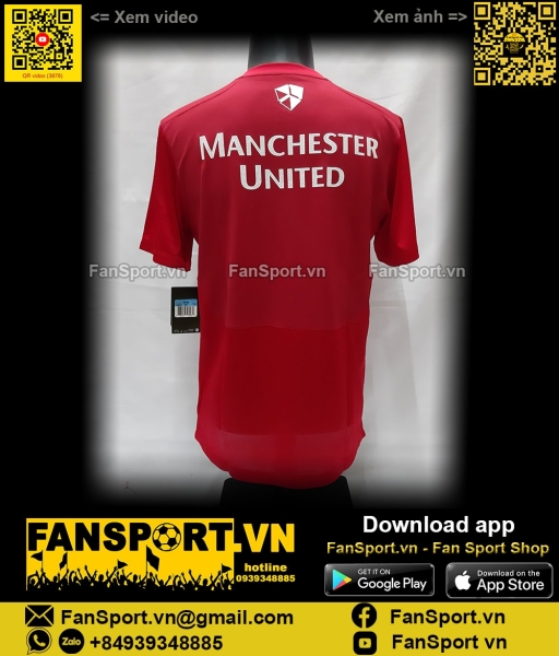 Áo tập luyện Manchester United 2011 2012 red shirt jersey NIKE 449513