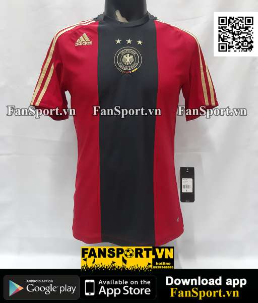 Áo đấu Germany 2008-2009 away shirt jersey red Euro Adidas 613850 BNWT