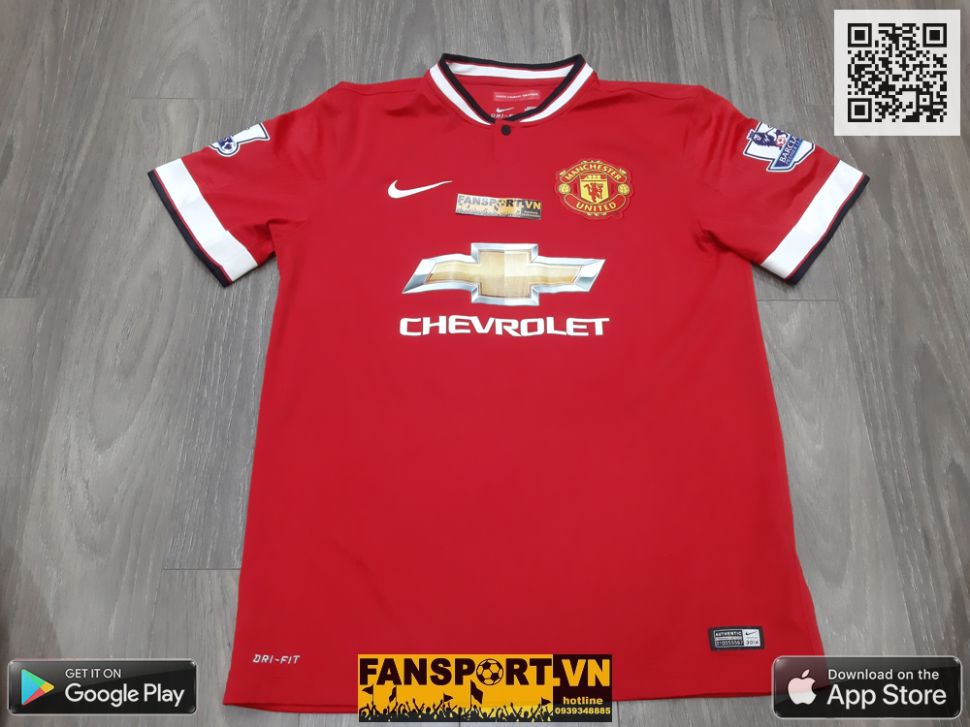 Áo đấu Herrera 21 Manchester United 2014-2015 home shirt jersey 611031