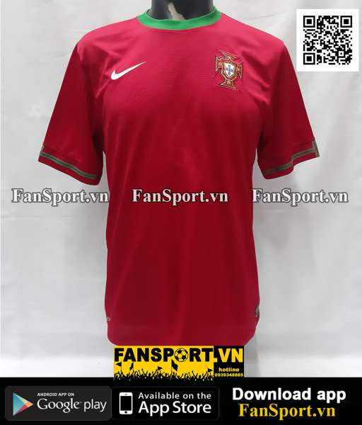 Áo đấu Portugal 2012-2013-2014 home shirt jersey red 447883 Nike