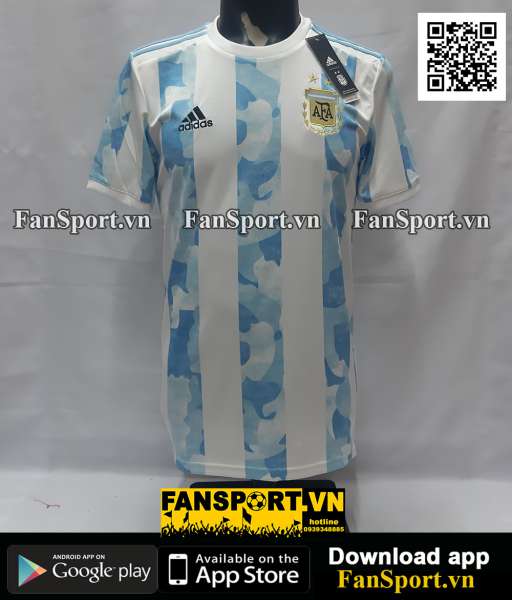 Áo đấu Argentina 2020 2021 2022 home shirt jersey GE5475 adidas BNWT S